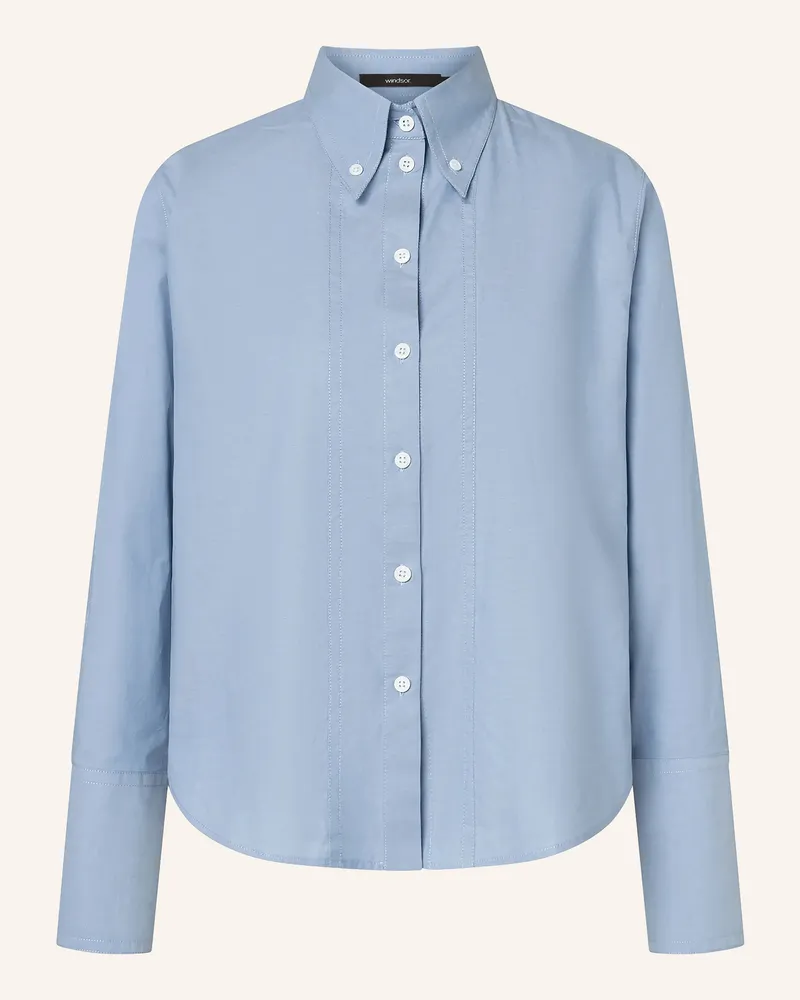 windsor. Hemdbluse blau Hellblau