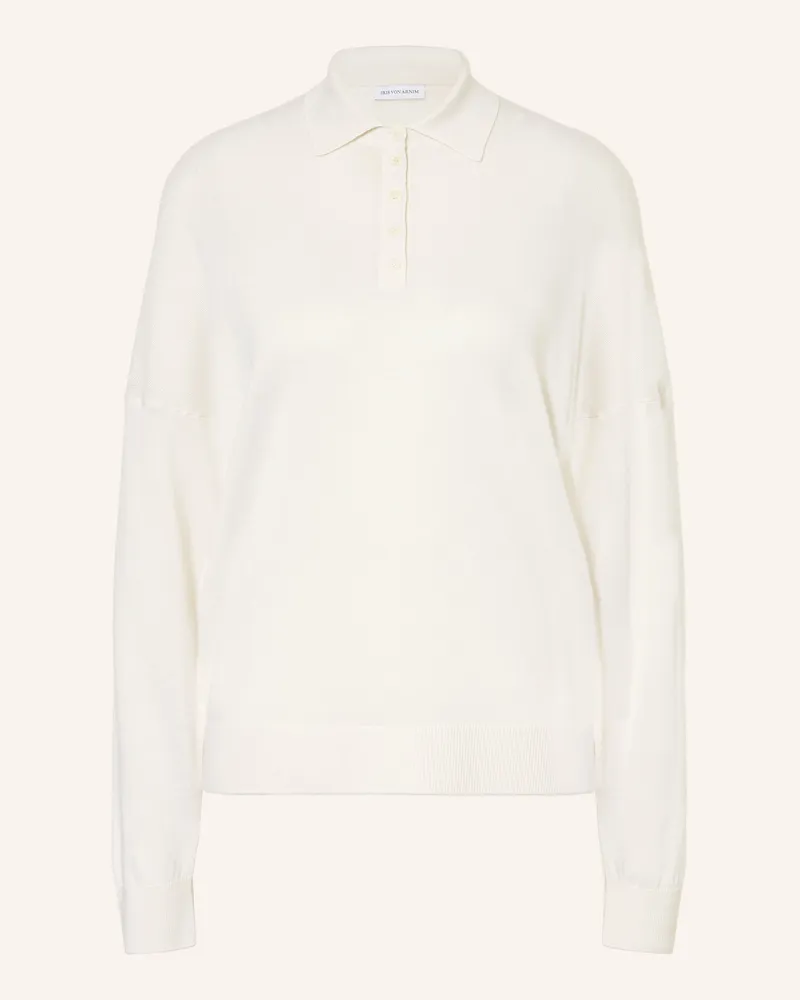 Iris von Arnim Strick-Poloshirt Lilia Aus Cashmere Mit Seide weiss Creme
