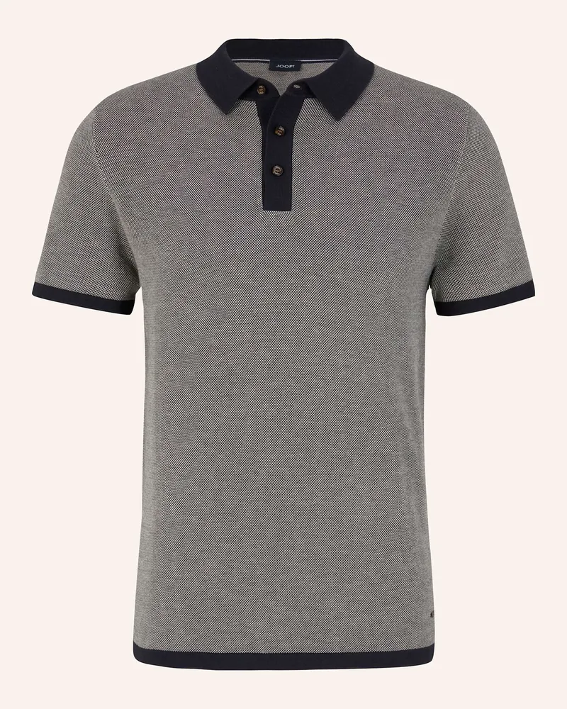 JOOP! Strick-Poloshirt Regular Fit Dunkelblau