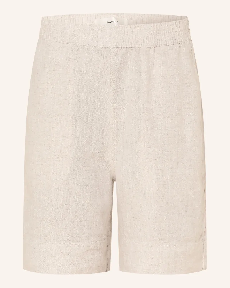 InWear Leinenshorts Elinoriw weiss Beige