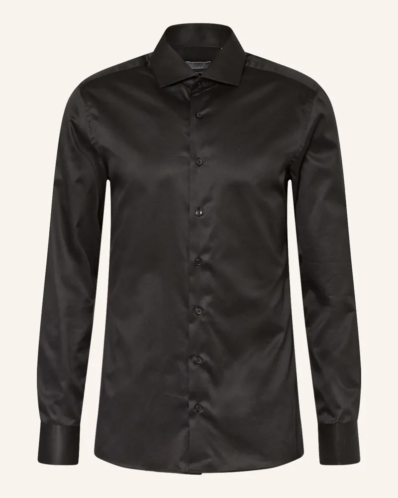 Eterna Hemd Slim Fit Schwarz