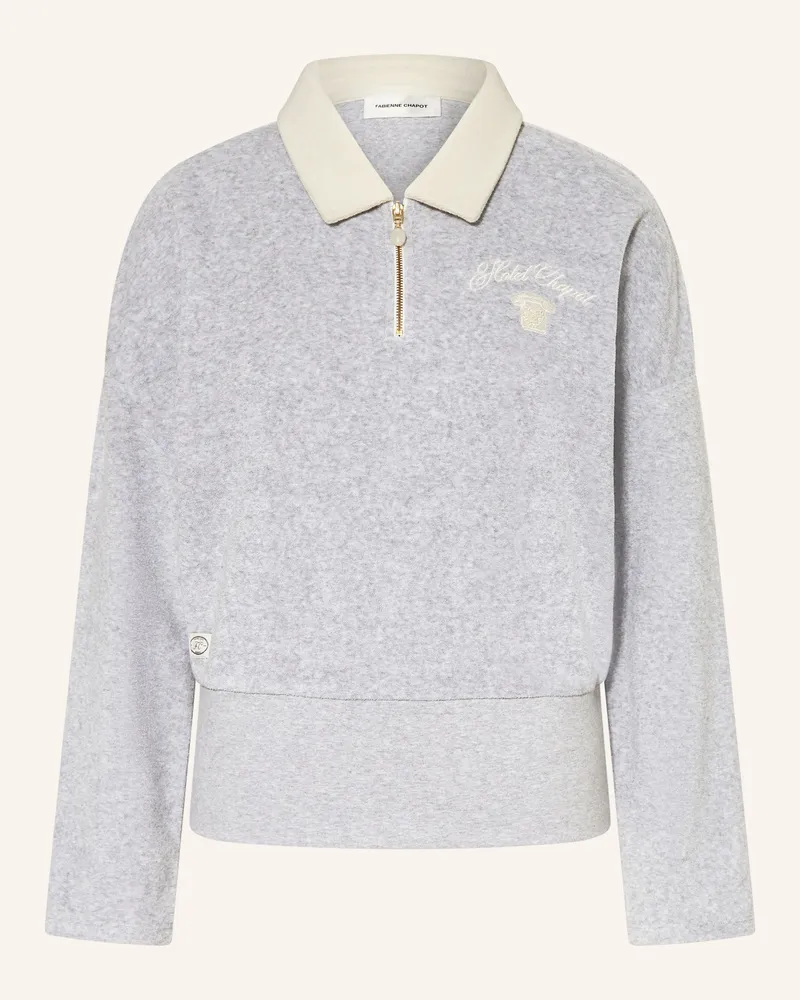 Fabienne Chapot Frottee-Poloshirt HUGO Grau