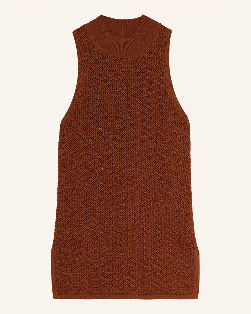 HUGO BOSS Stricktop Fauri rot Braun