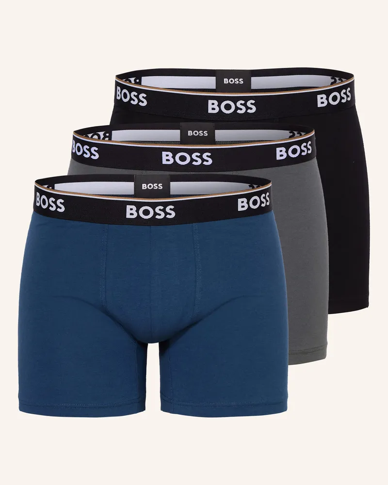 HUGO BOSS 3er-Pack Boxershorts Power schwarz Schwarz