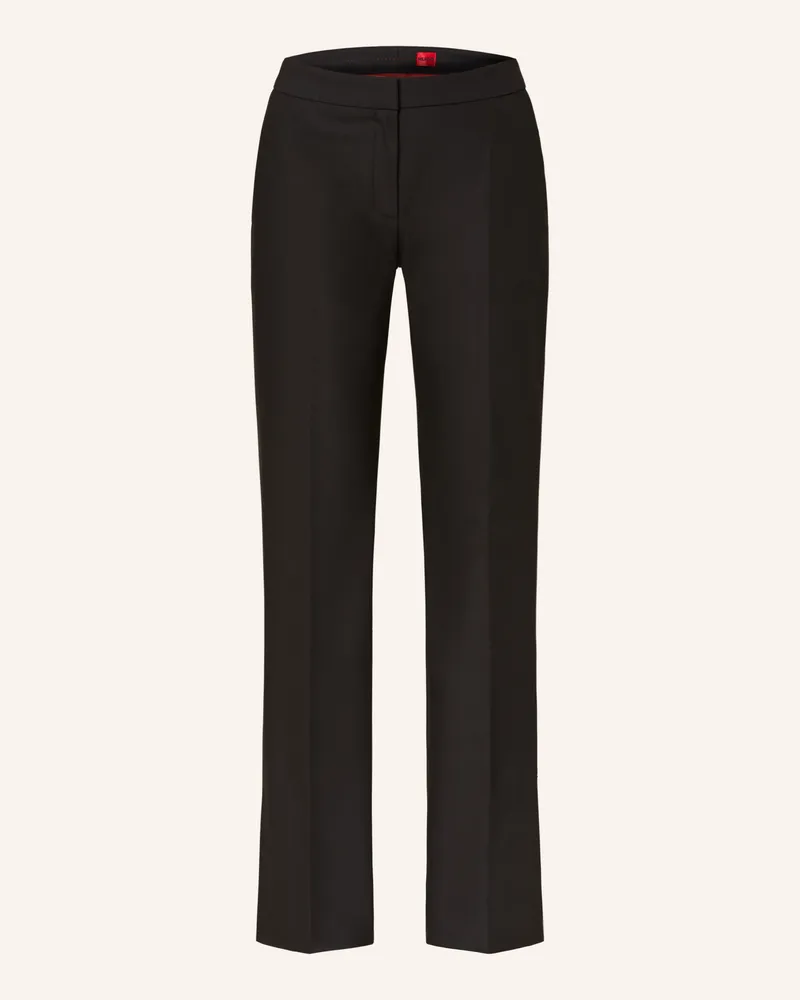 HUGO BOSS Marlenehose HARALIE Schwarz