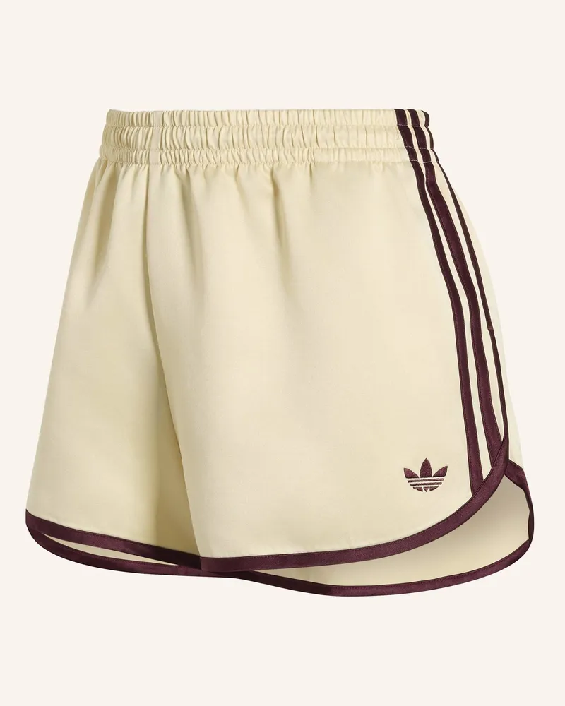 adidas Satin 3s Sprinter Shorts gelb Creme