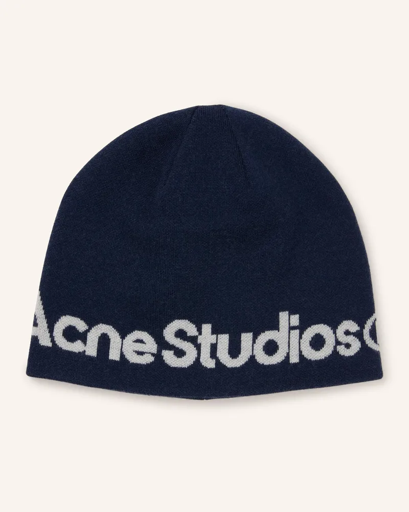 Acne Studios Mütze blau Dunkelblau