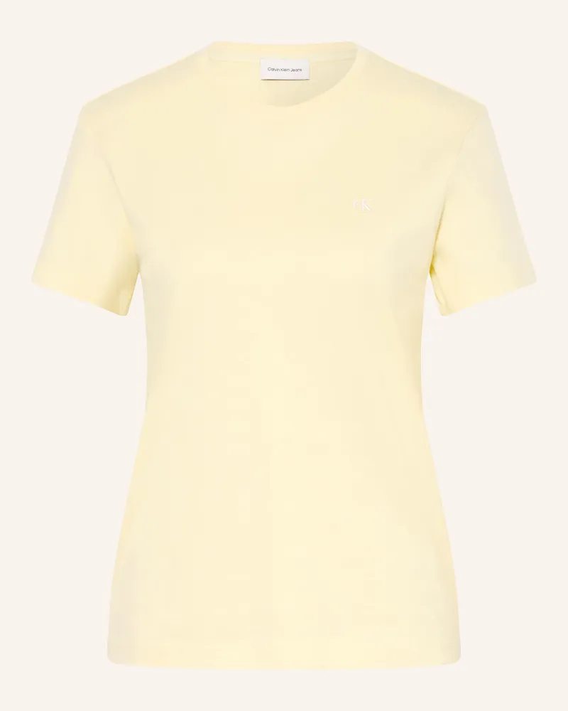 Calvin Klein T-Shirt gelb Hellgelb