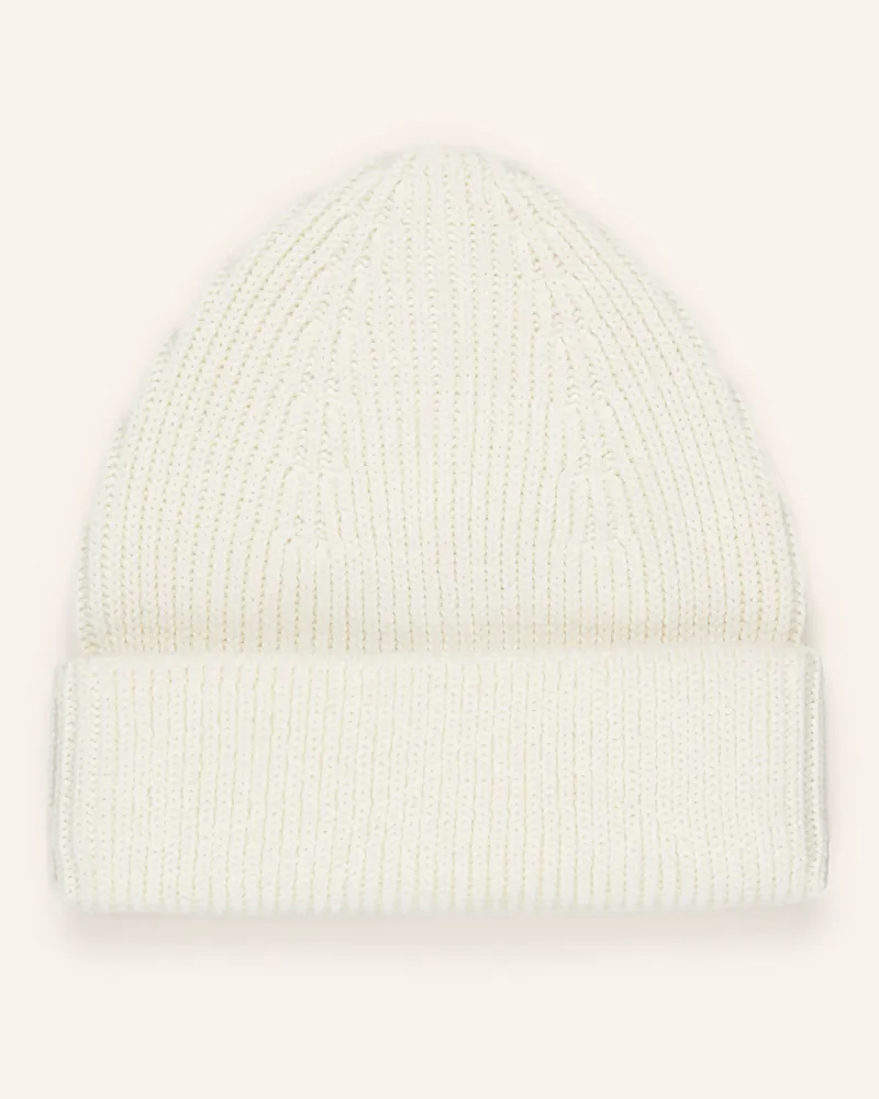 Roberto Collina Mütze Aus Merinowolle weiss Ecru
