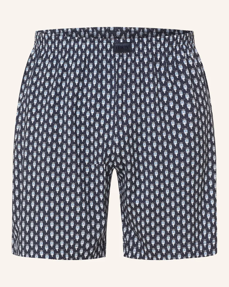 Mey Schlafshorts blau Dunkelblau