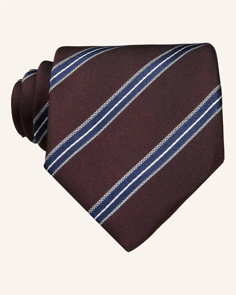 Ermenegildo Zegna Krawatte rot Dunkelrot