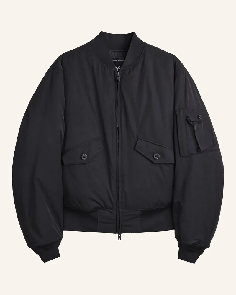 Y-3 Y-3 Nylon Bomberjacke schwarz Schwarz