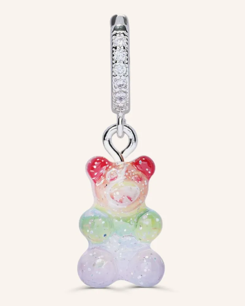 CRYSTAL HAZE Anhänger Rainbow Nostalgia Bear By Glambou gold Gold