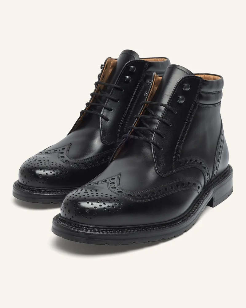 Heinrich Dinkelacker Schnürboots Janosh K Full-Brogue Bc schwarz Schwarz