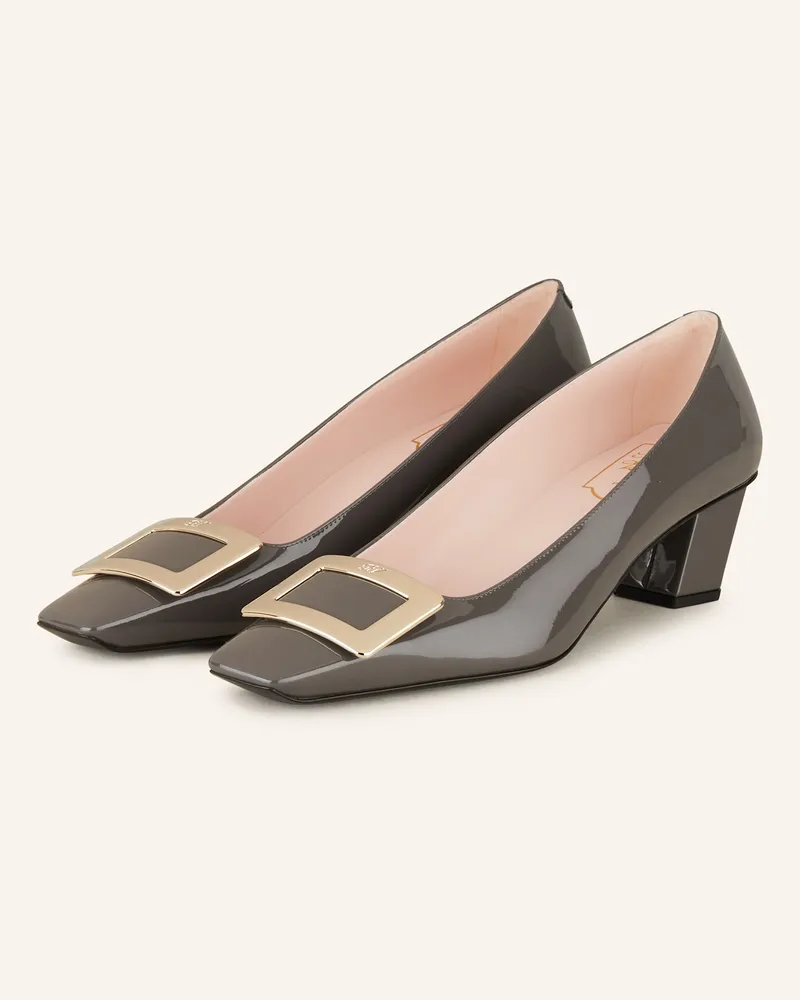 Roger Vivier Lack-Pumps BELLE Grau