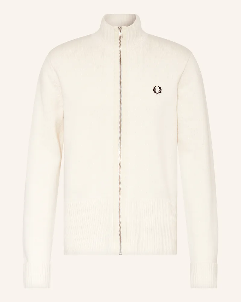 Fred Perry Strickjacke Ecru