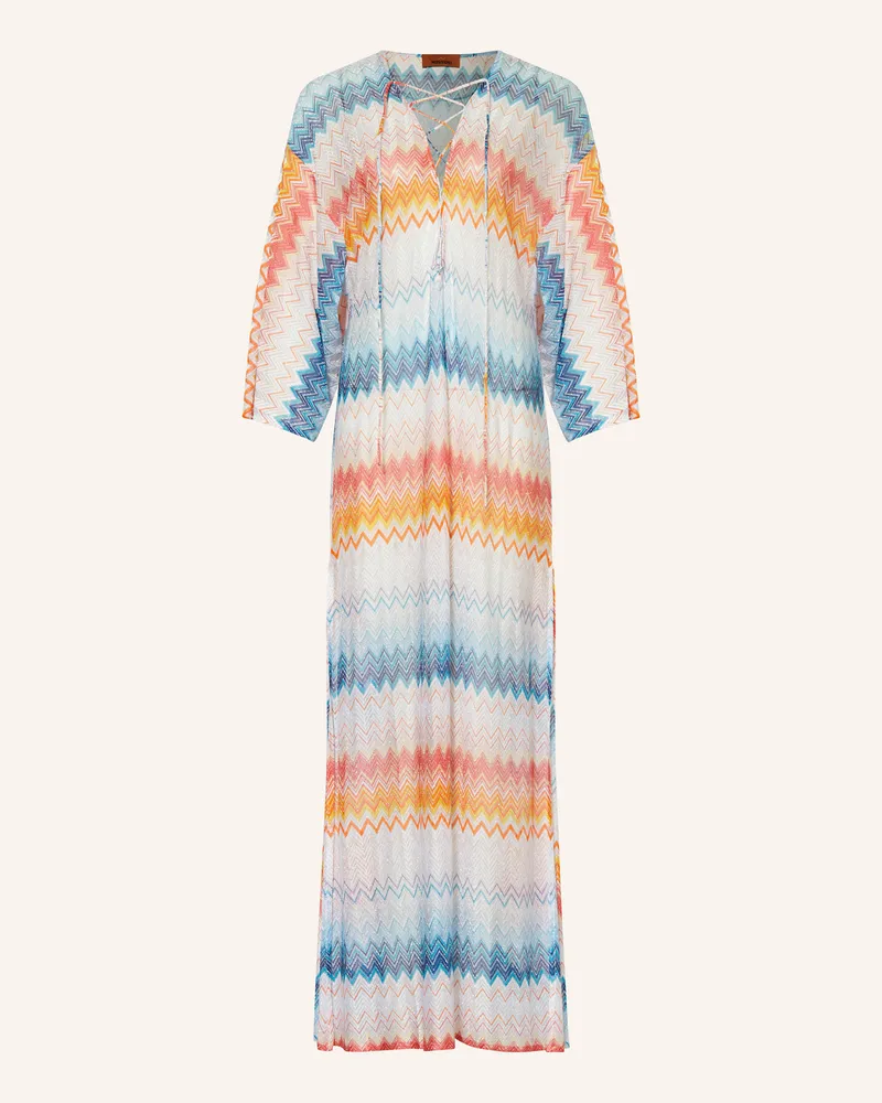 Missoni Strandkleid mit Glitzergarn Hellblau