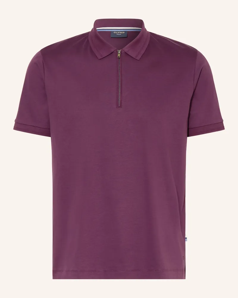 Olymp Jersey-Poloshirt Casual comfort fit Dunkelrot