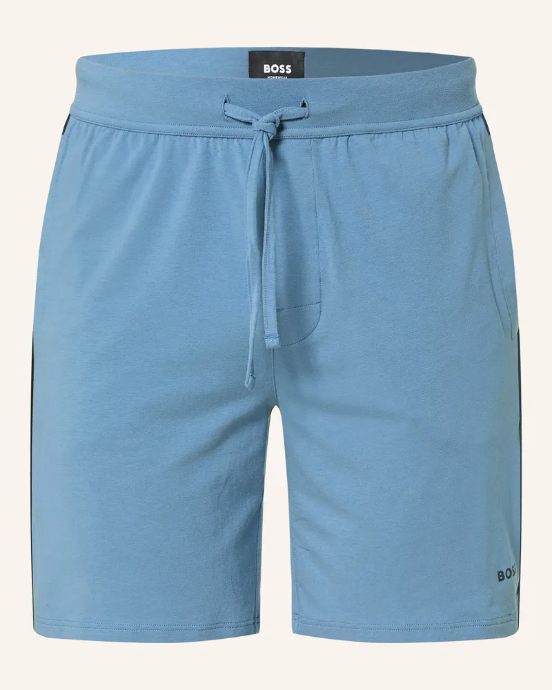 HUGO BOSS Schlafshorts blau Hellblau
