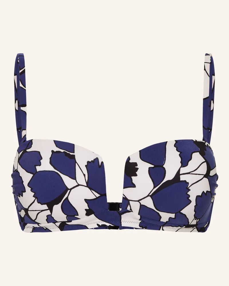 Maryan Mehlhorn Bandeau-Bikini-Top BLUE LEAVES Blau