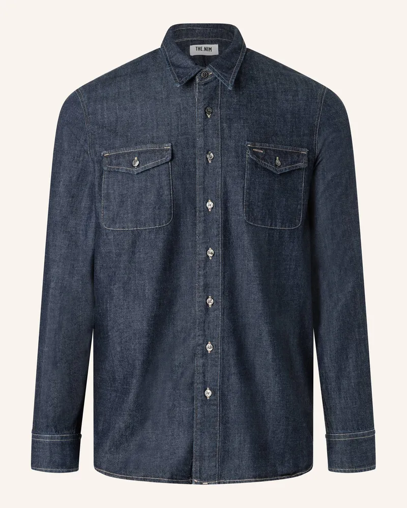 THE.NIM Hemd Detroit Shirt blau Blau