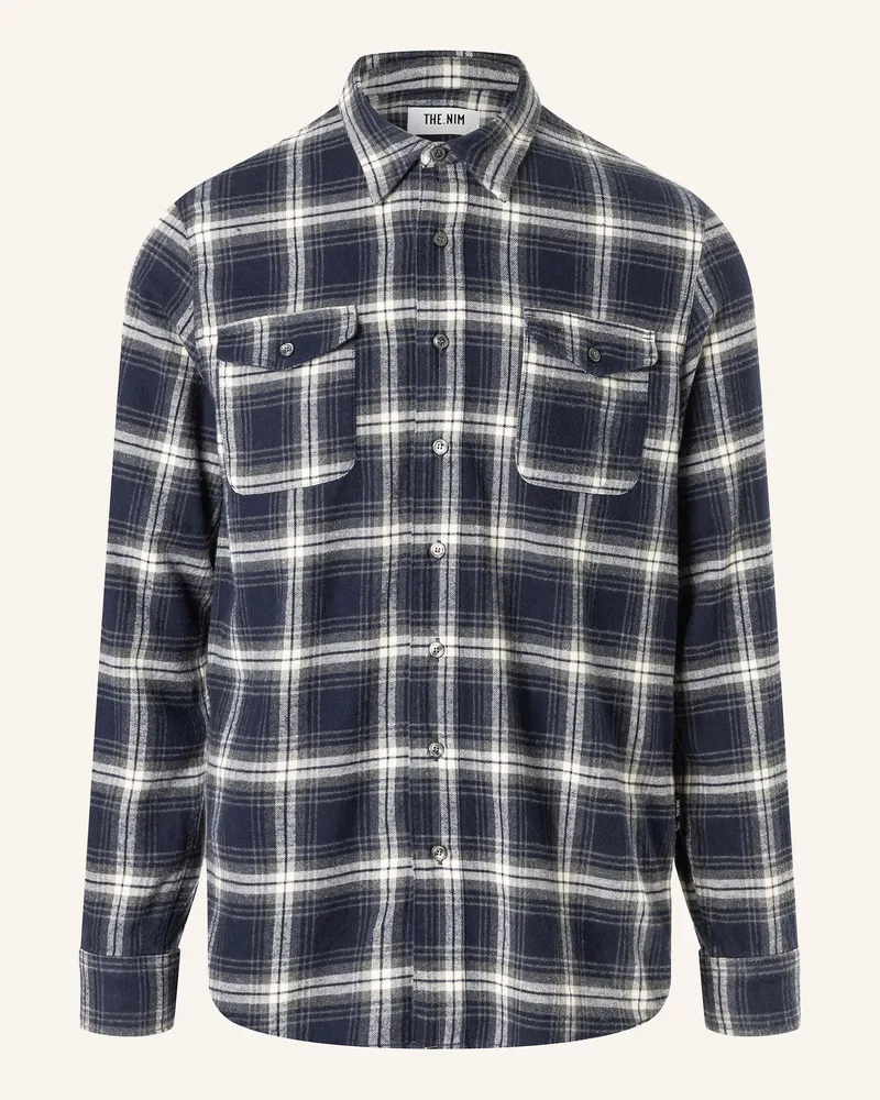THE.NIM Hemd Detroit Shirt blau Blau