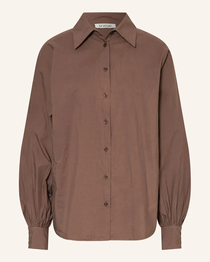 SoSUE Oversized-Hemdbluse ANTONIA Braun
