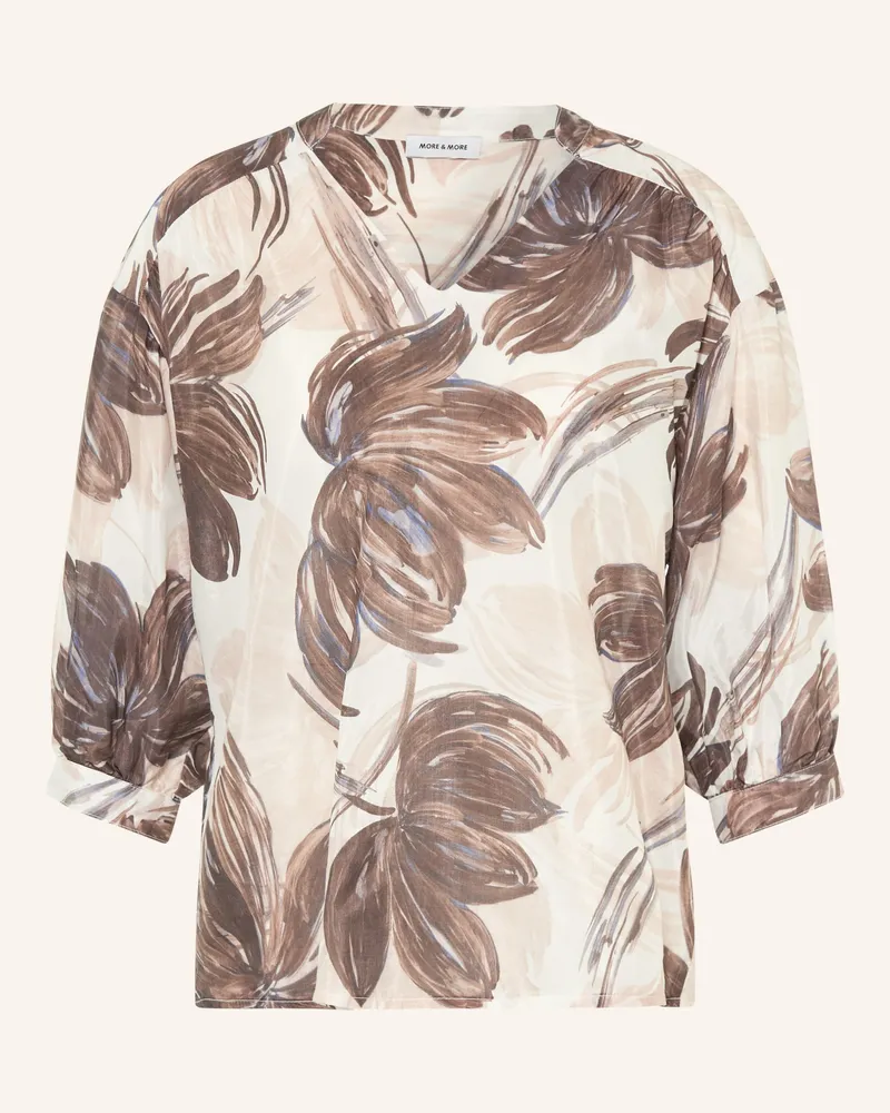 More & More Blusenshirt Mit 3/4-Arm braun Dunkelbraun