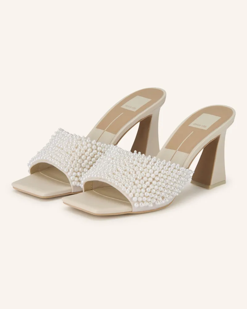 Dolce Vita Mules NANDY mit Schmuckperlen Weiss
