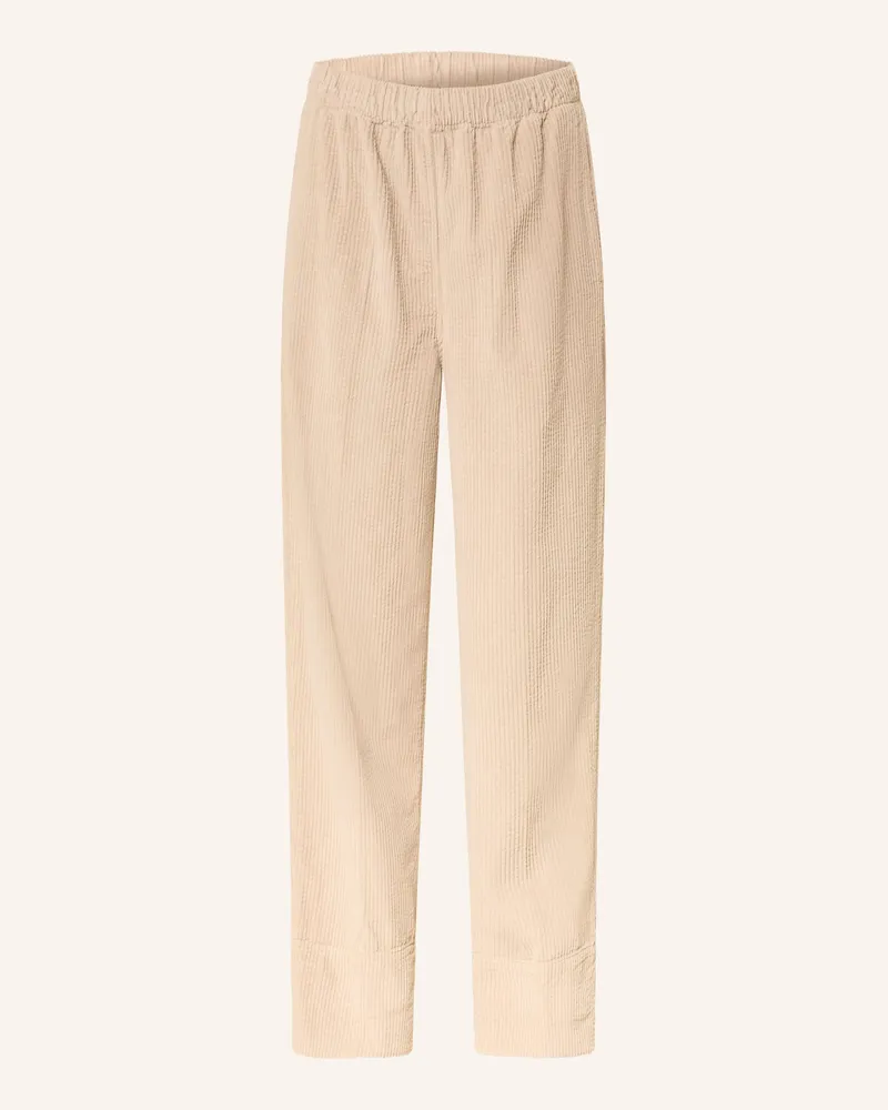 American Vintage Cordhose Padow weiss Creme