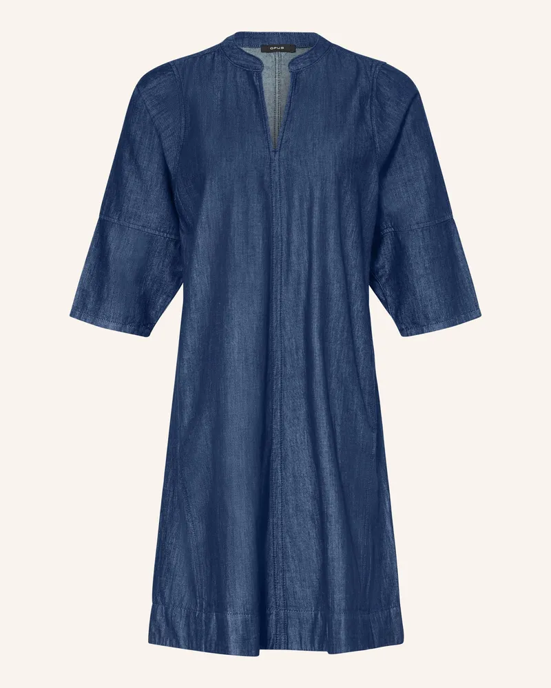 OPUS Jeanskleid Wonema Mit 3/4-Arm blau Dunkelblau