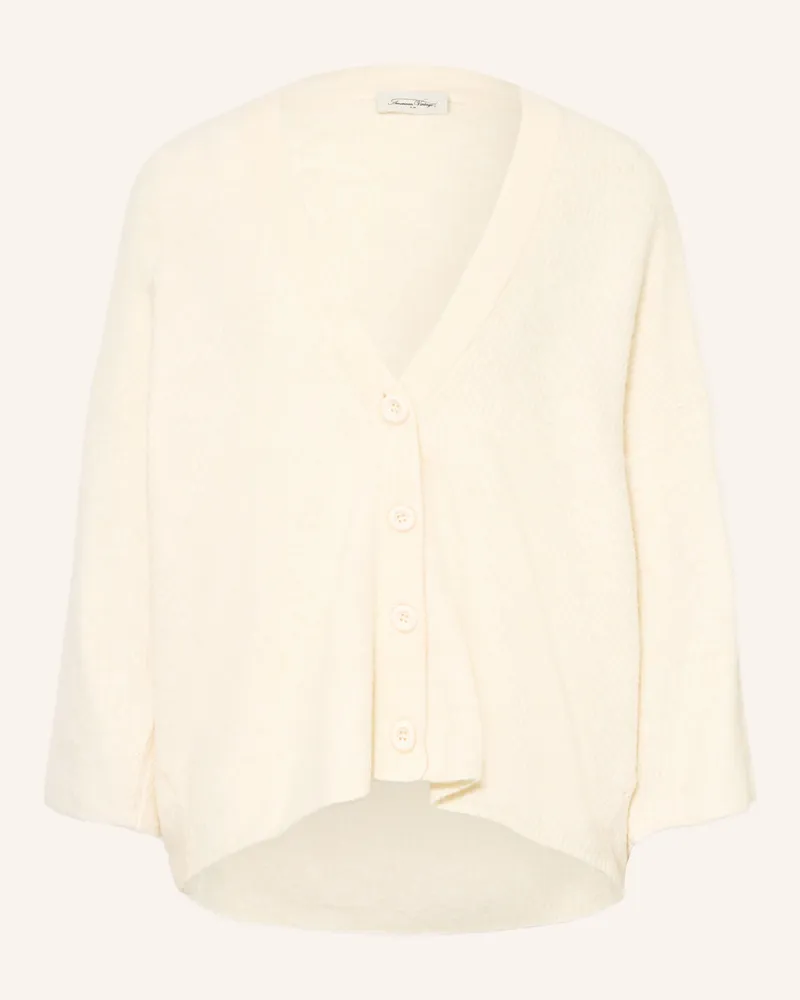 American Vintage Strickjacke Damsville Mit 3/4-Arm weiss Creme