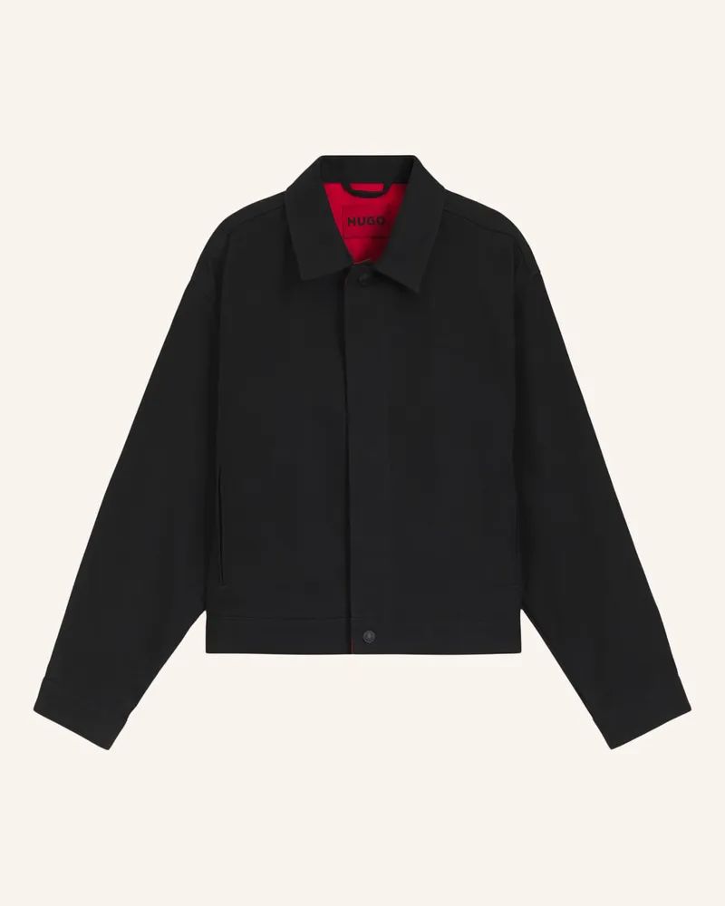 HUGO BOSS Casual Jacke HUGO 096/3 Regular Fit Schwarz