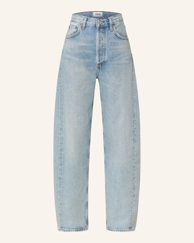 AGOLDE Barrel Jeans Luna blau Addition