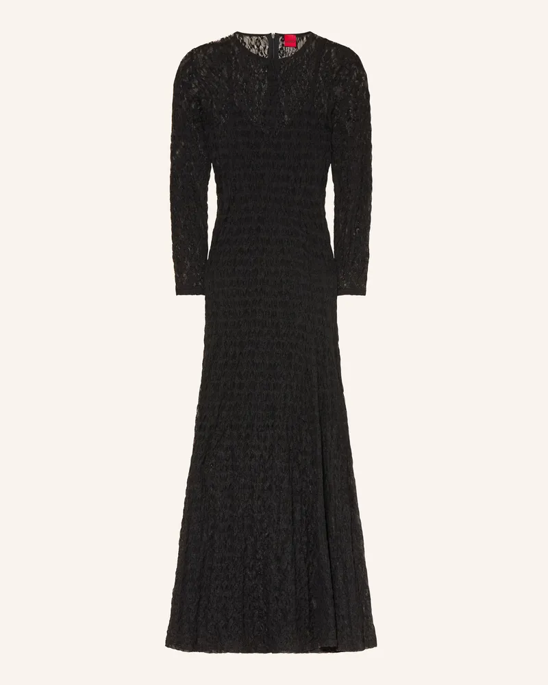 HUGO BOSS Spitzenkleid Nulietta schwarz Schwarz