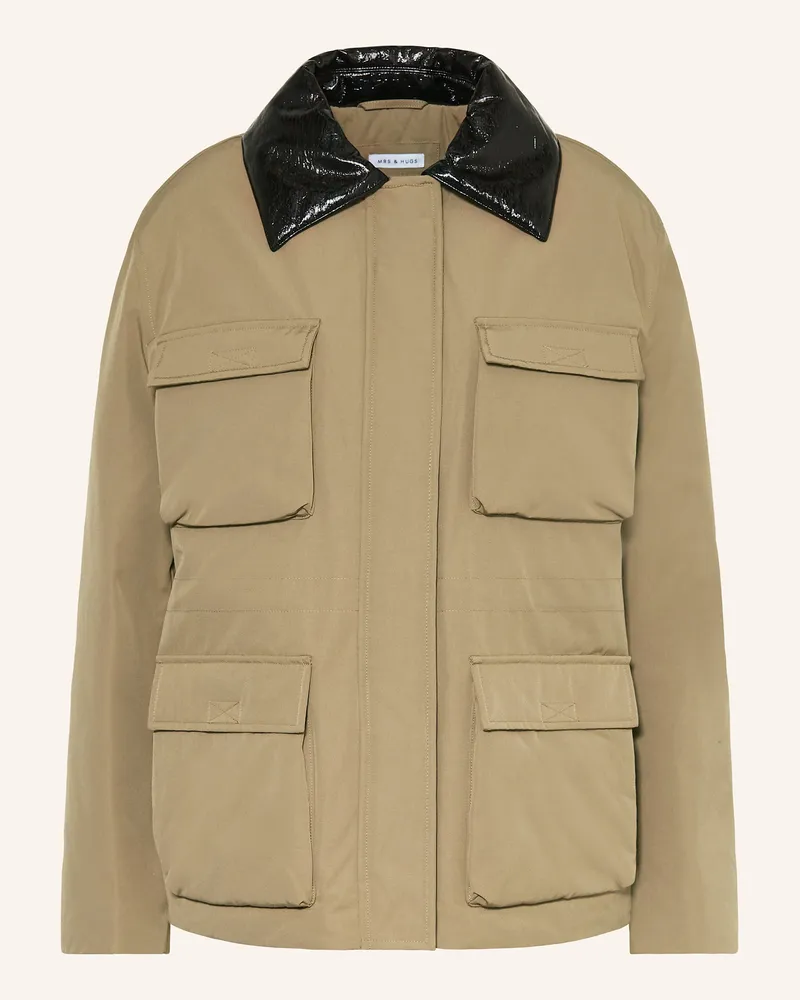 Mrs & HUGS Fieldjacket beige Taupe