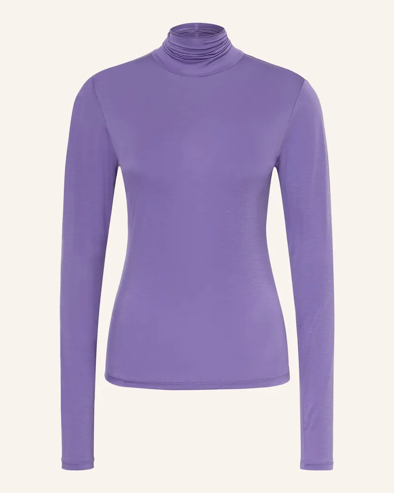Dorothee Schumacher Rollkragenshirt Glossy Ease lila Lila