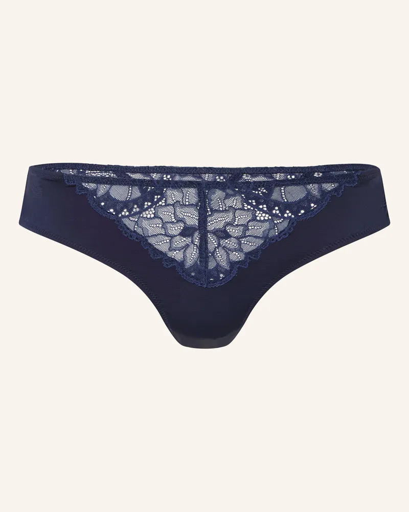 Hanro Slip Azelia blau Dunkelblau