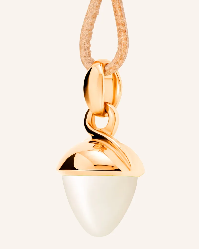 TAMARA COMOLLI Anhänger PENDANT MIKADO BOUQUET MOONSTONE SAND/WHITE aus 18K Roségold mit sand Mondstein Roségold