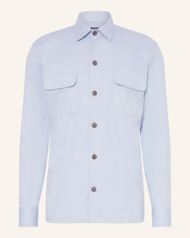 van Laack Overshirt REYDIN Hellblau