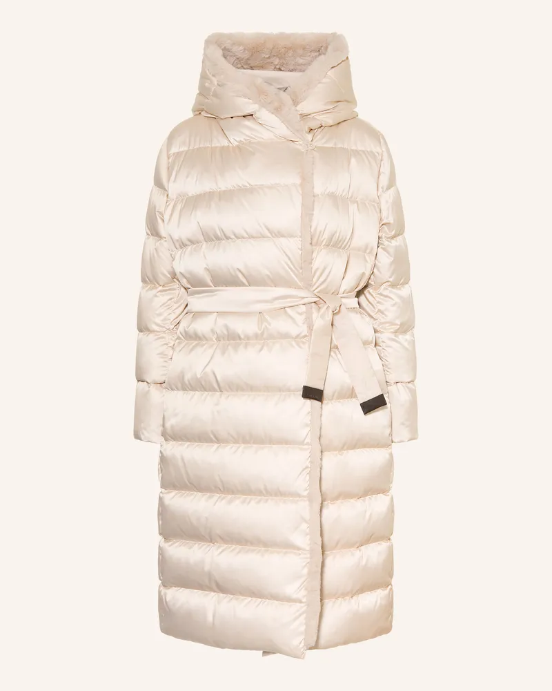 Max Mara Daunenmantel Medusa Zum Wenden weiss Creme