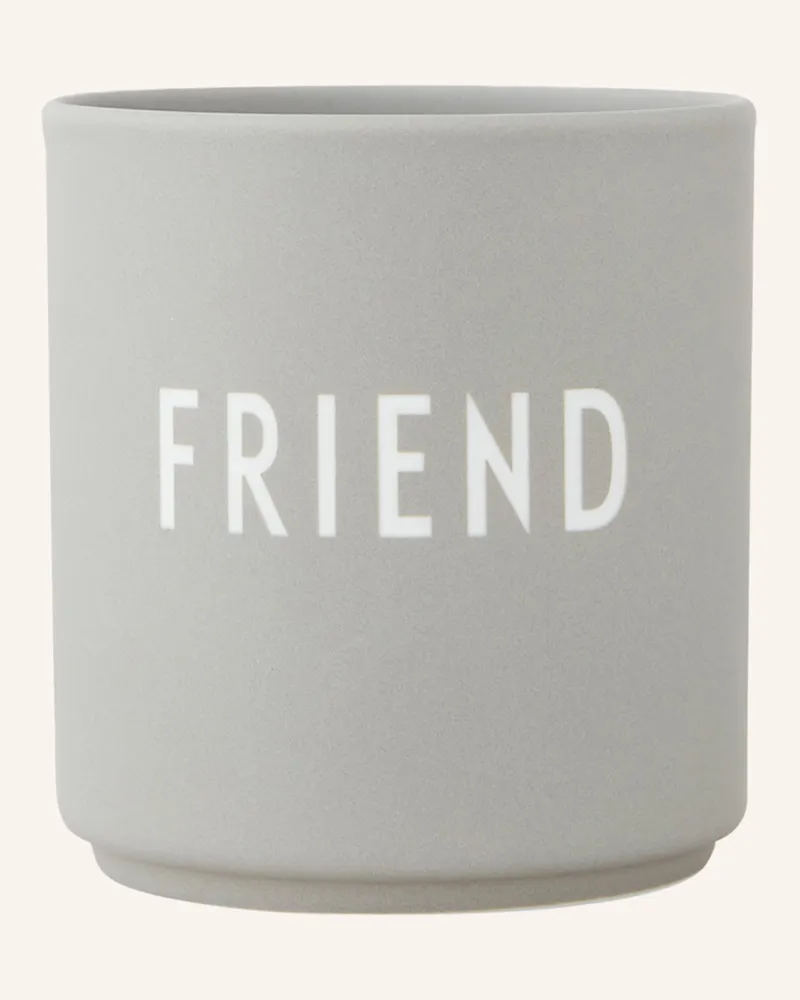 DESIGN LETTERS Becher grau Grau