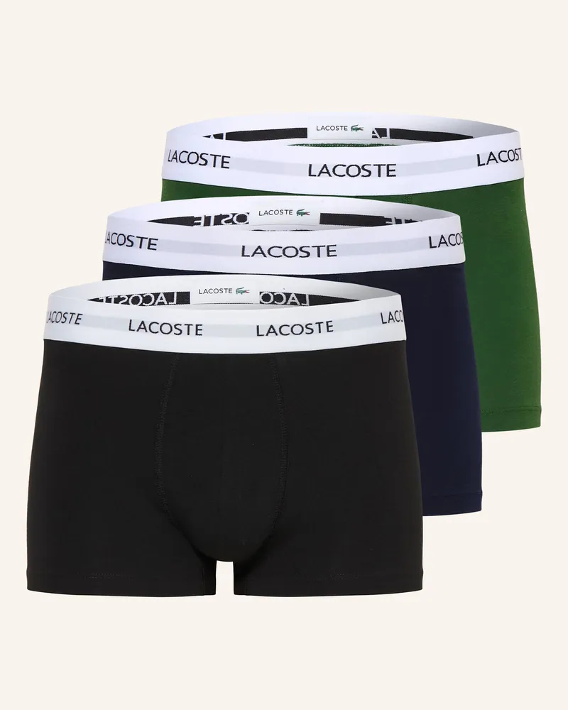Lacoste 3er-Pack Boxershorts Schwarz
