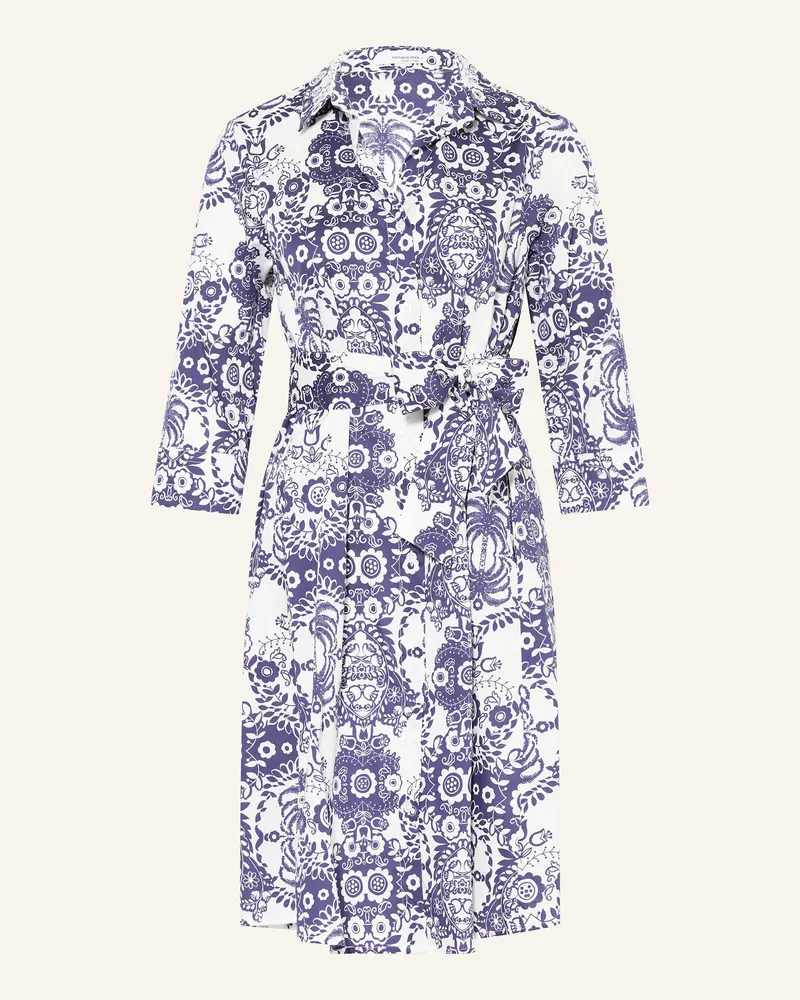 Rossana Diva Hemdblusenkleid mit 3/4-Arm Dunkelblau