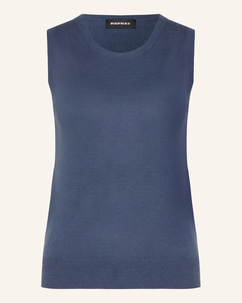 Repeat Stricktop blau Dunkelblau