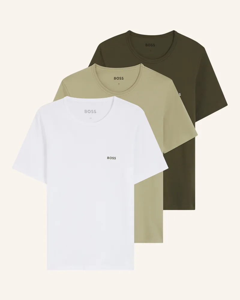 HUGO BOSS Unterw�Sche Top Tshirtrn 3p Classic Regular Fit rosa Weiss