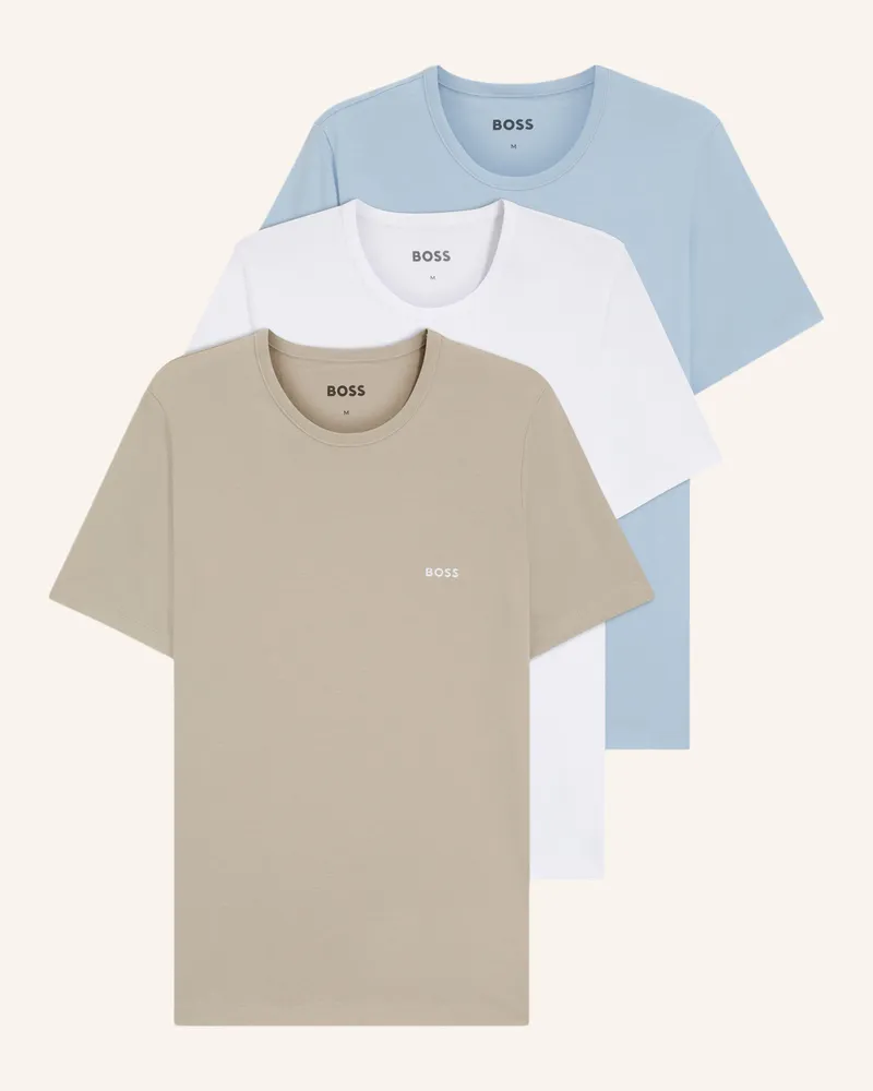 HUGO BOSS Unterw�Sche Top Tshirtrn 3p Classic Regular Fit rosa Weiss