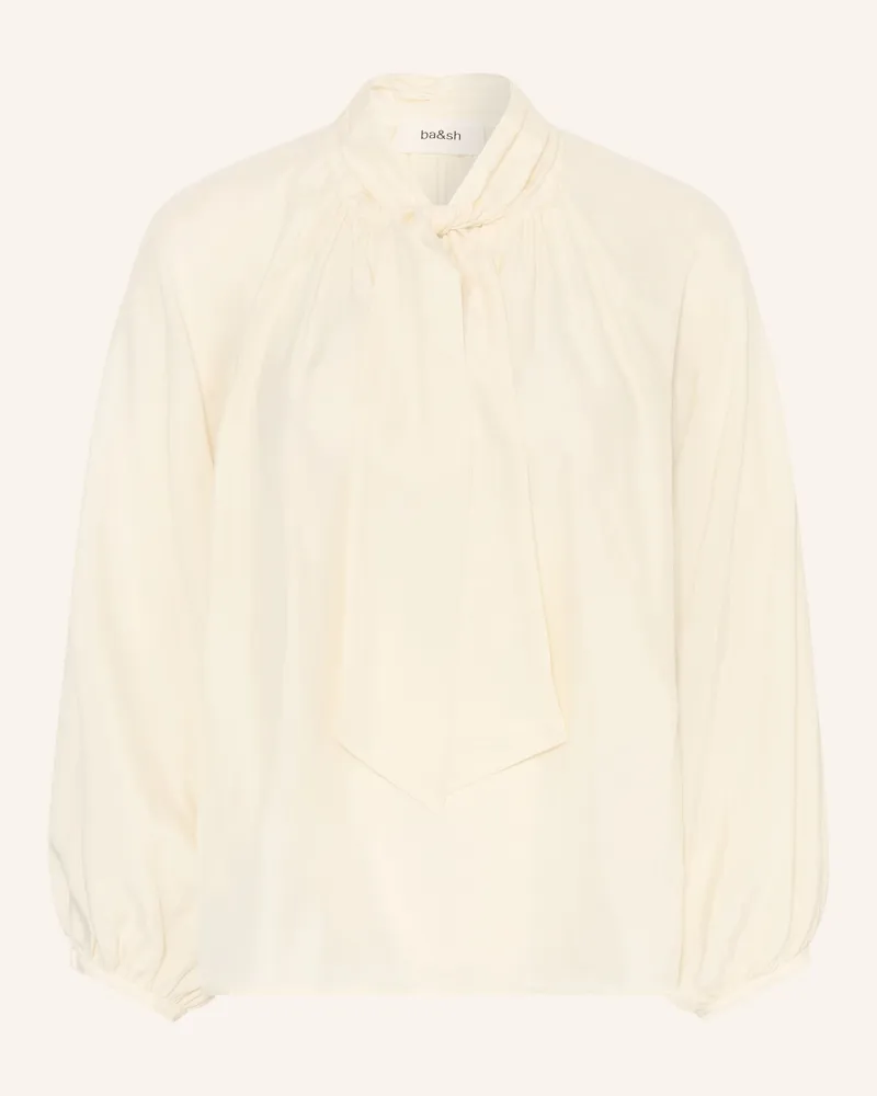 ba&sh Schluppenbluse HERMINE aus Seide Ecru