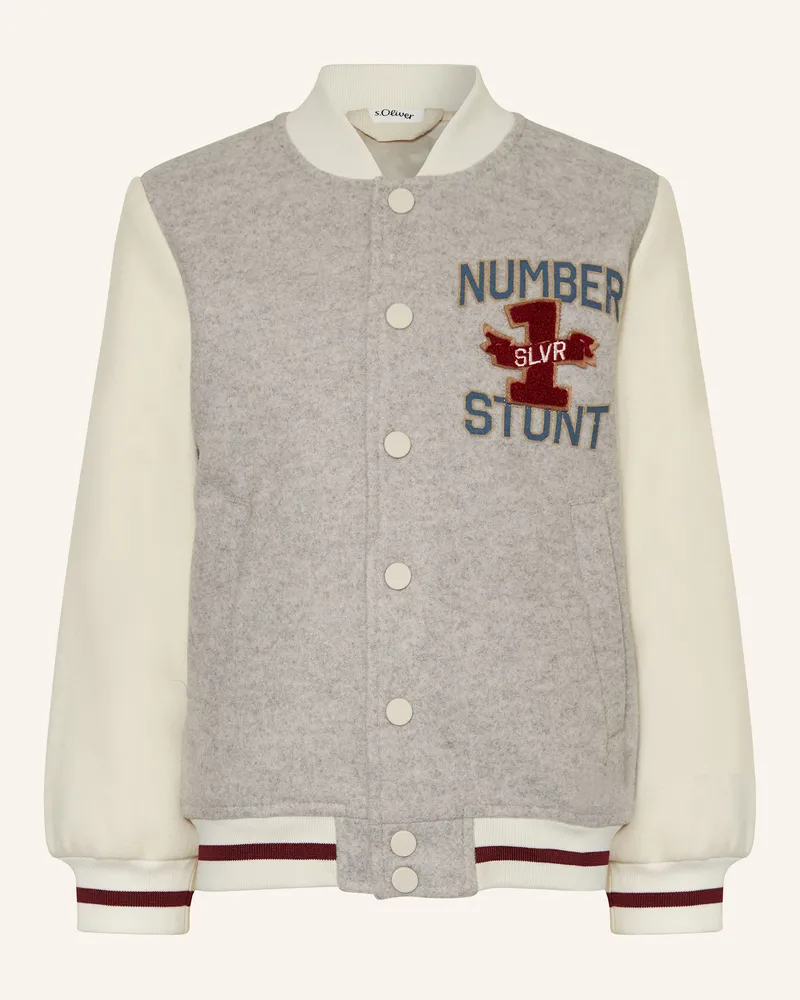 S.Oliver College-Jacke Grau