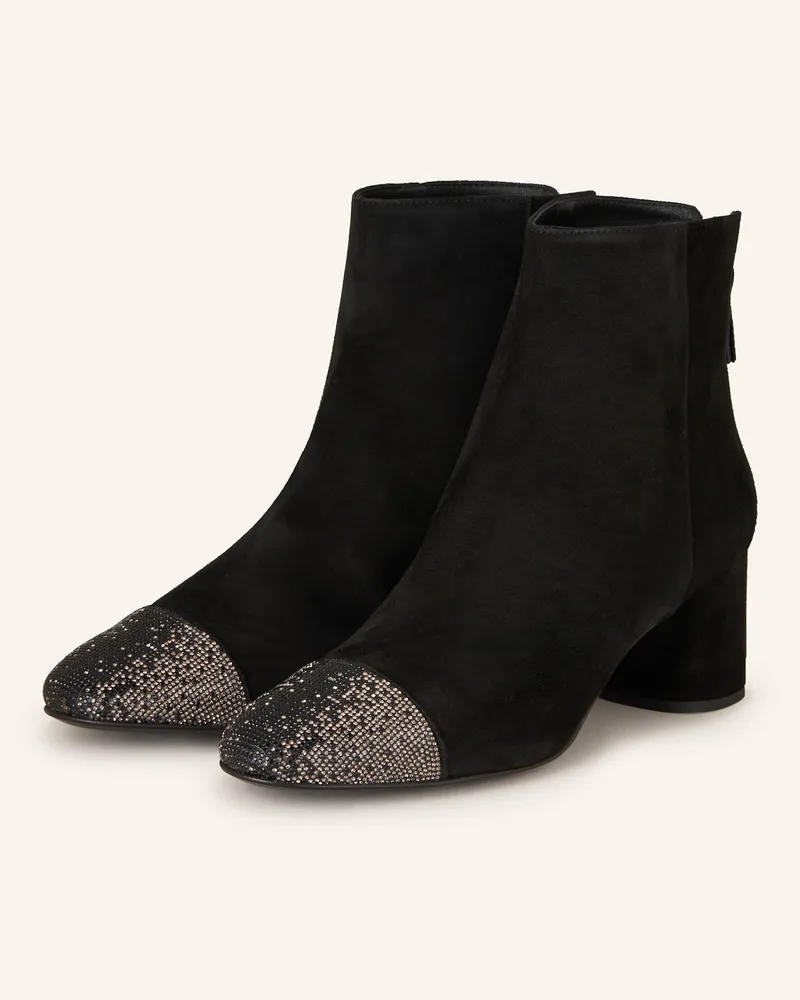 Attilio Giusti Leombruni Stiefeletten VETA CRYSTAL mit Schmucksteinen Schwarz